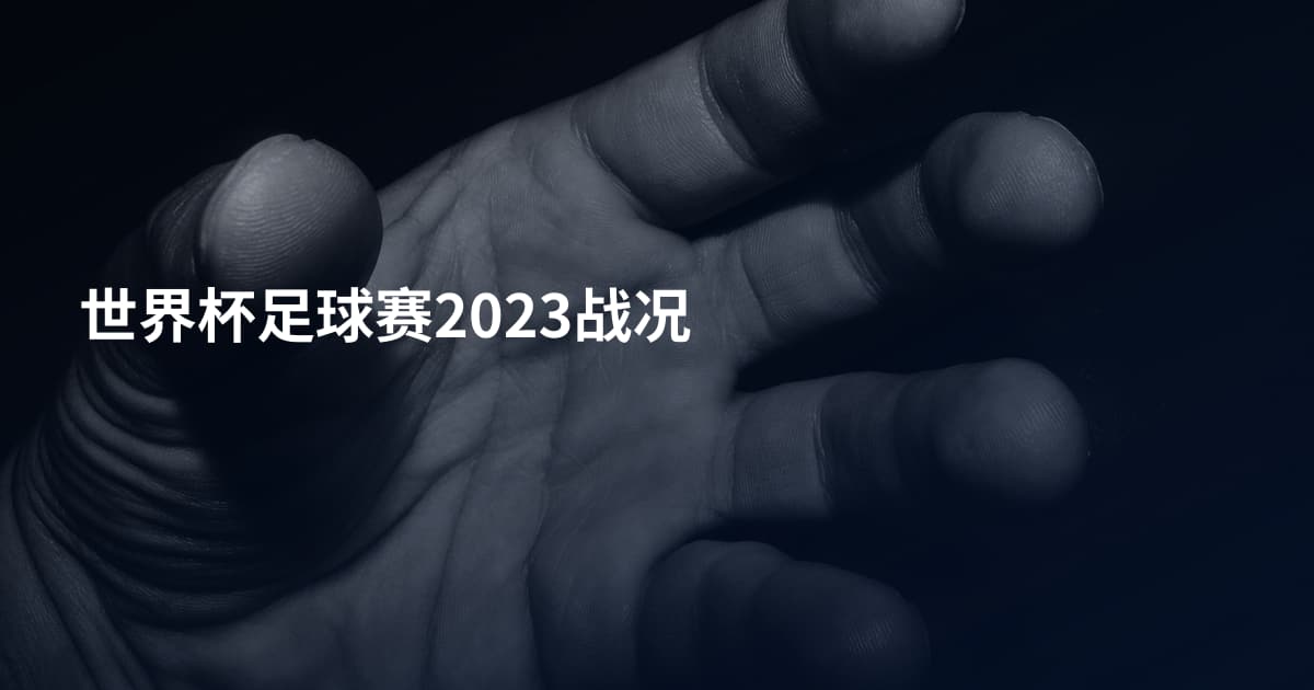 世界杯足球赛2023战况