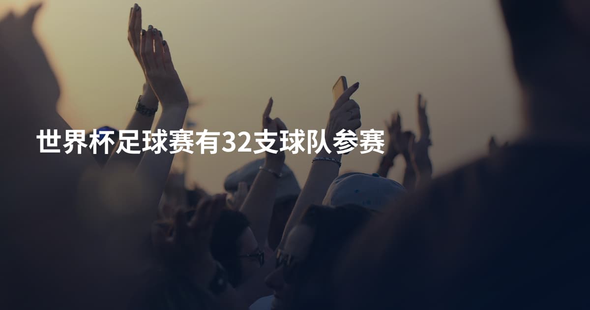 世界杯足球赛有32支球队参赛