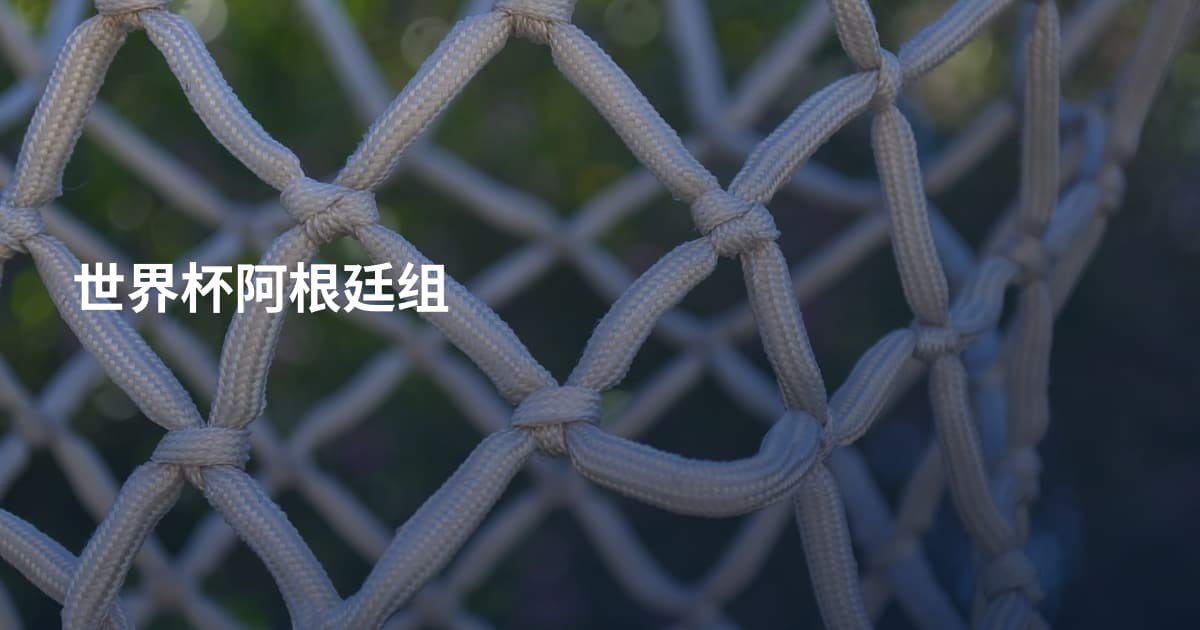 世界杯阿根廷组