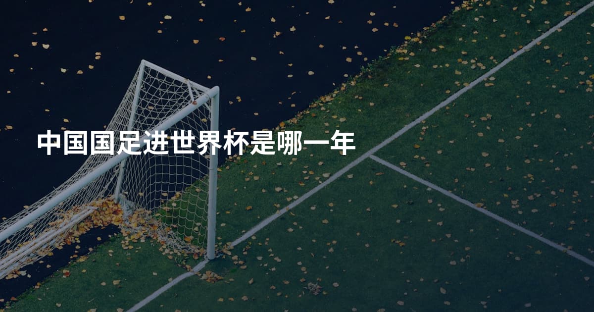 中国国足进世界杯是哪一年