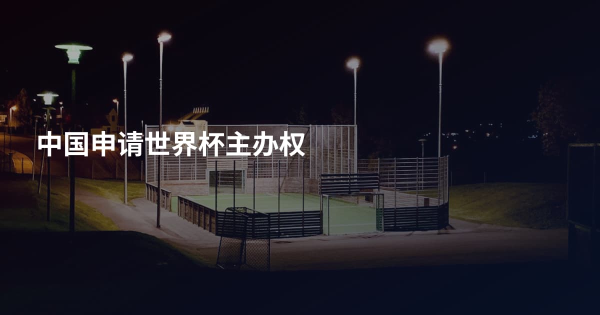 中国申请世界杯主办权
