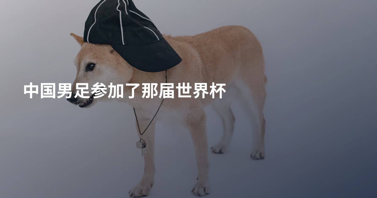 中国男足参加了那届世界杯