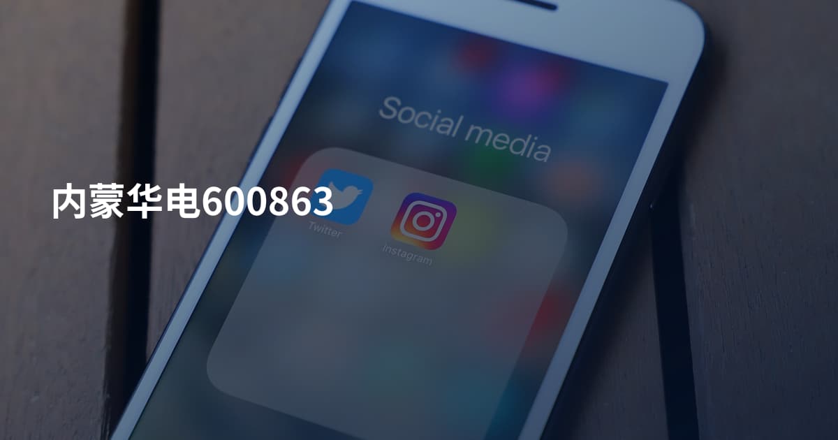 内蒙华电600863