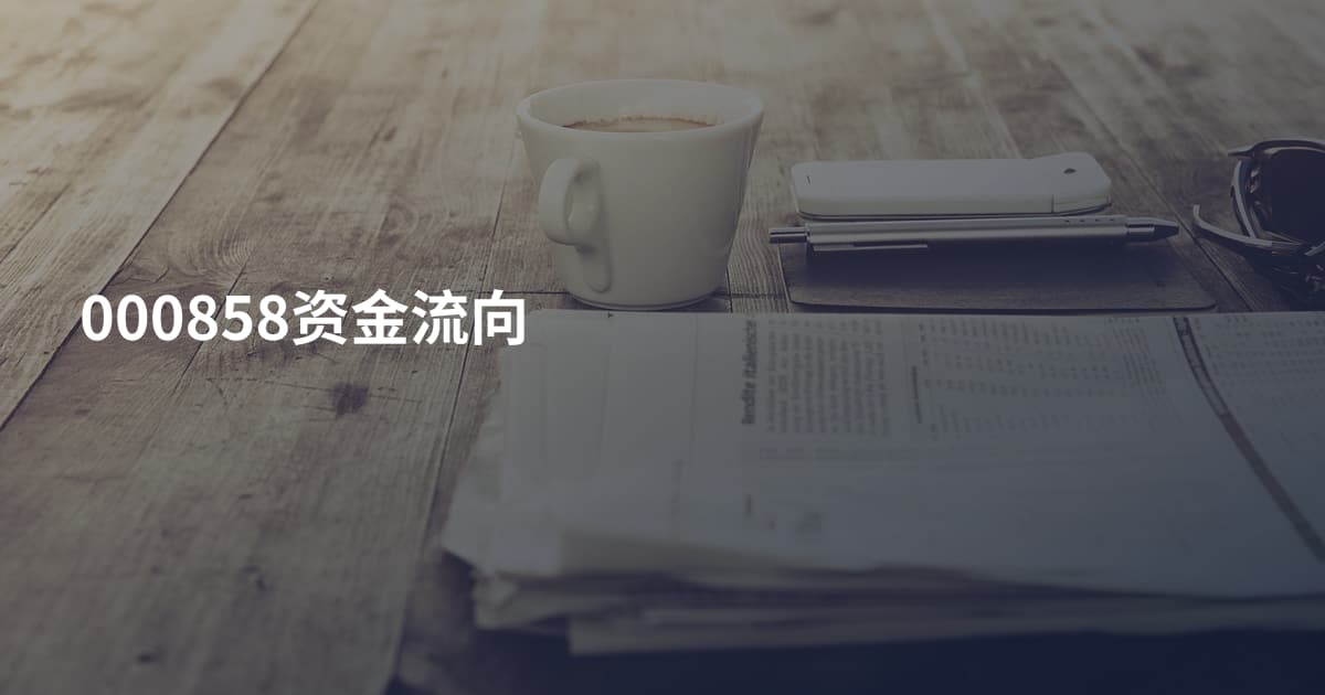 000858资金流向