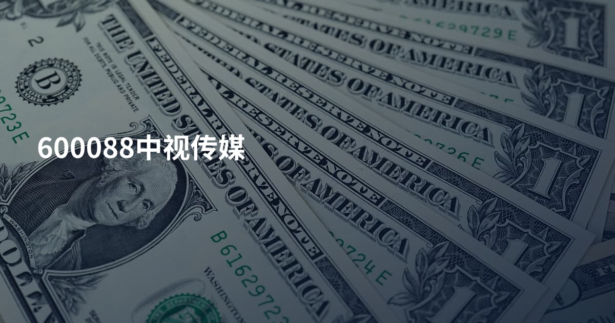 600088中视传媒
