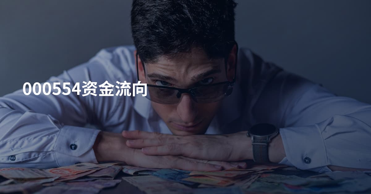 000554资金流向