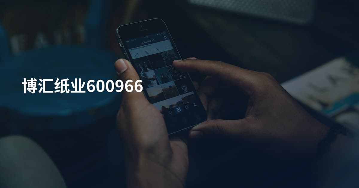 博汇纸业600966