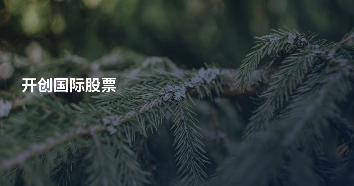 开创国际股票