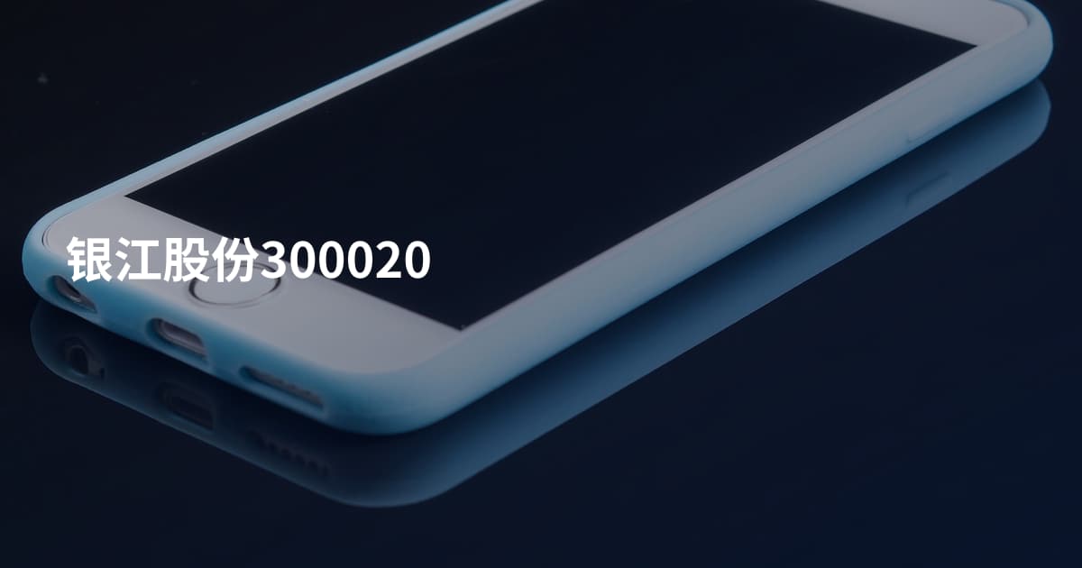 银江股份300020