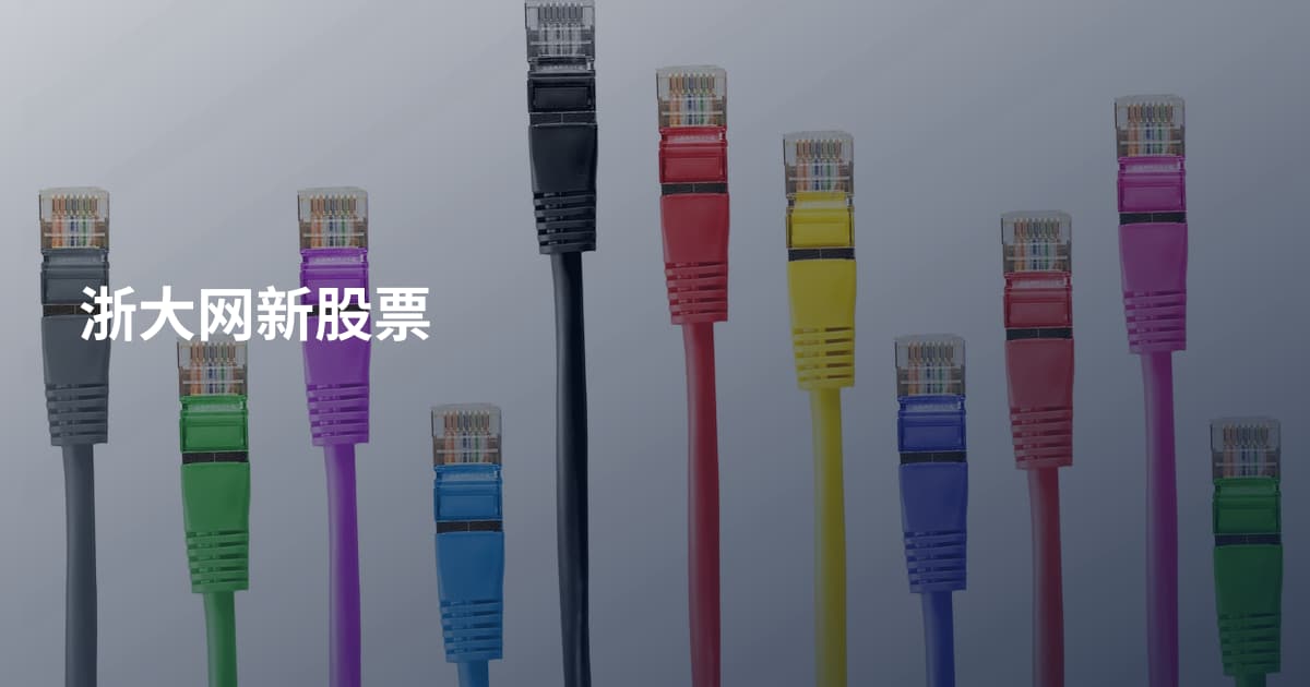 浙大网新股票