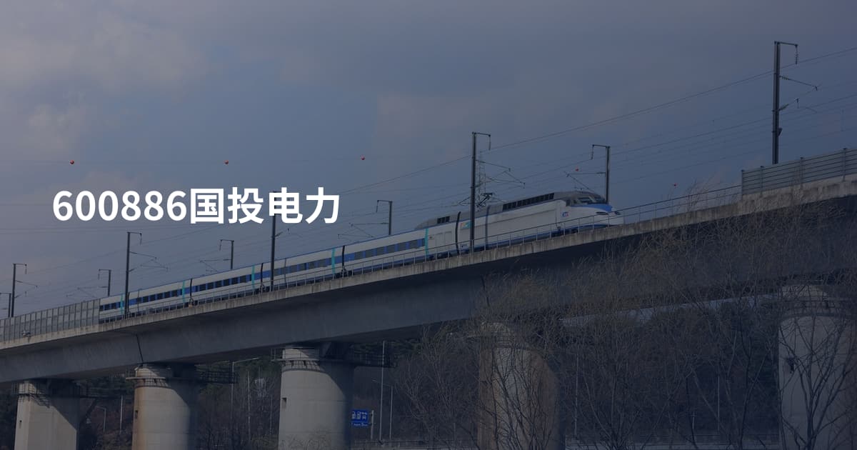 600886国投电力