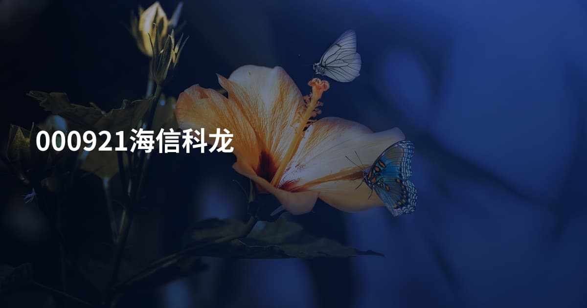 000921海信科龙
