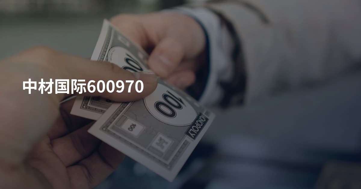 中材国际600970