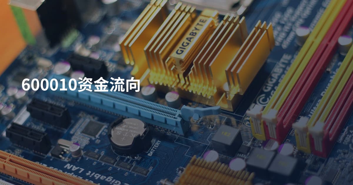 600010资金流向