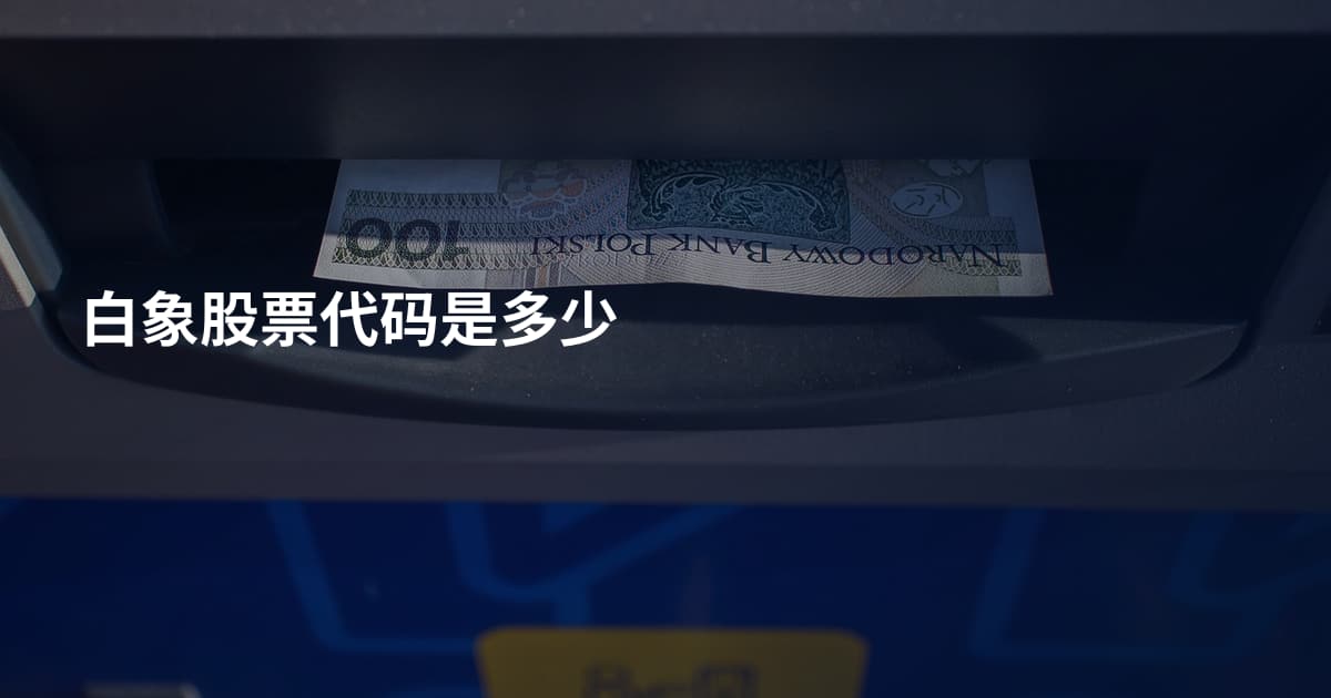 白象股票代码是多少