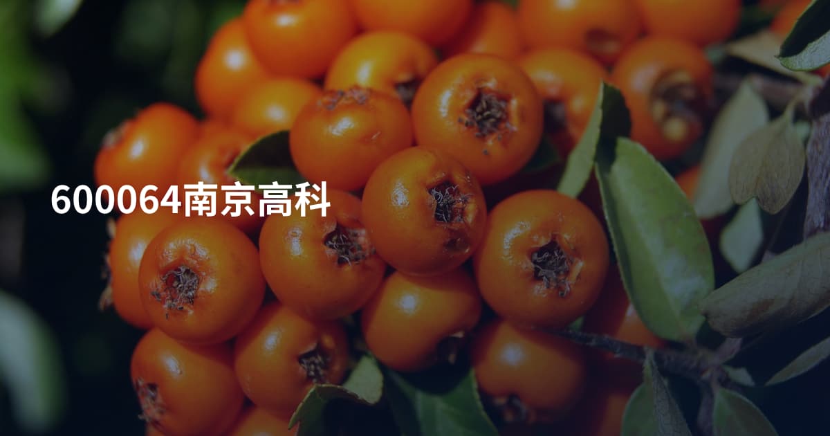 600064南京高科