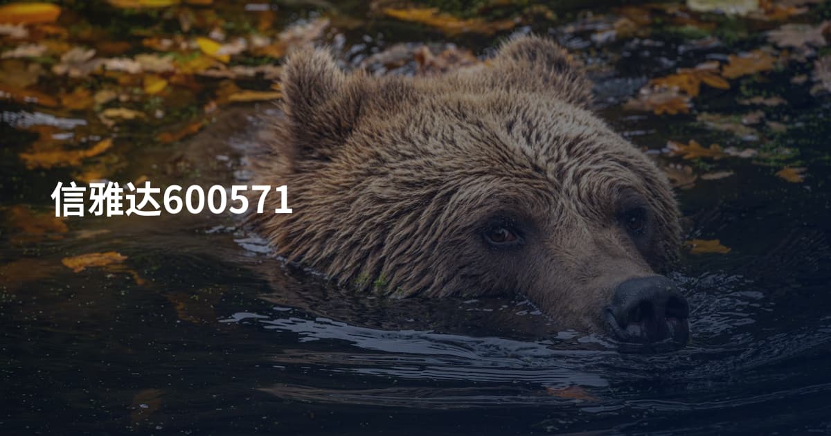 信雅达600571