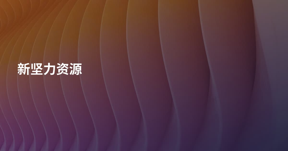 新坚力资源