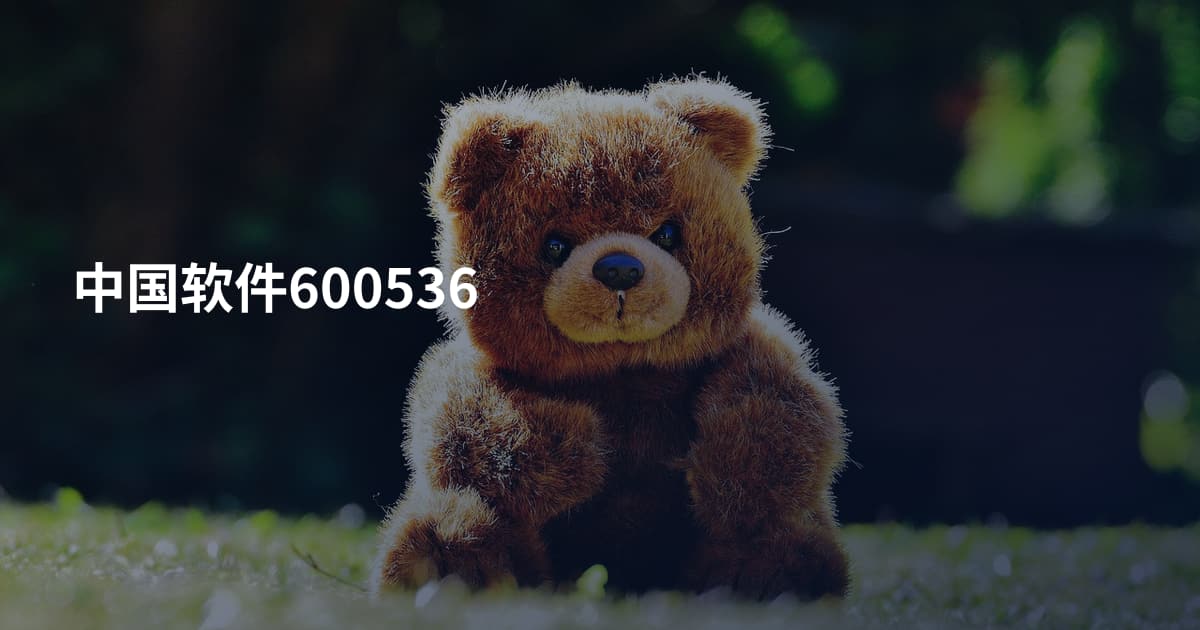中国软件600536