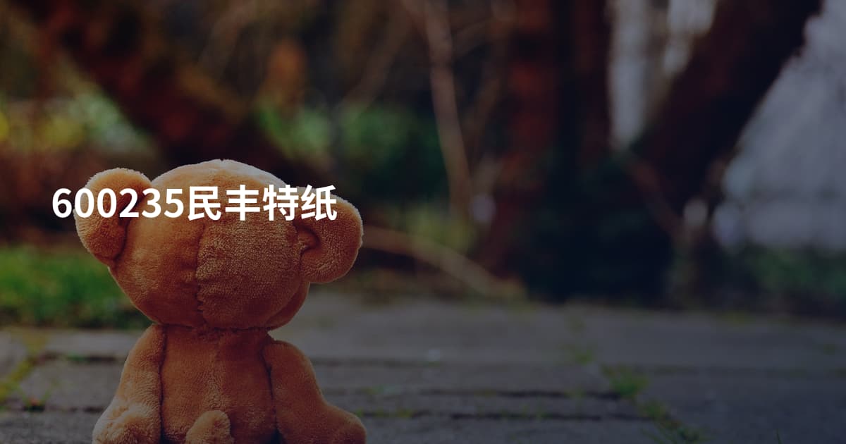 600235民丰特纸