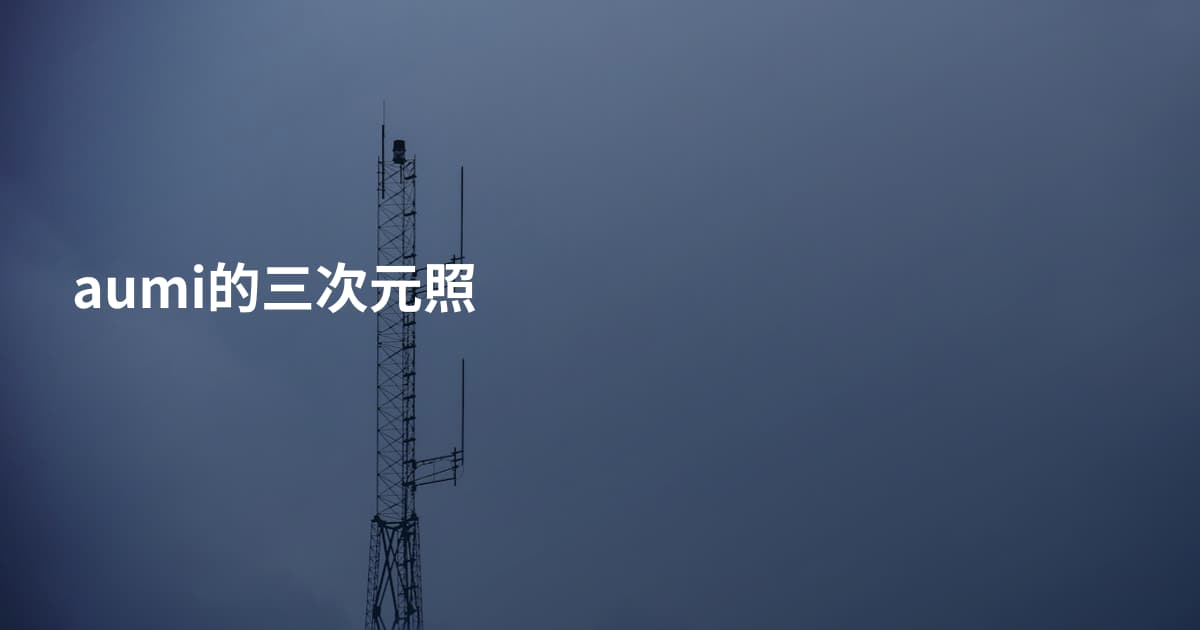aumi的三次元照