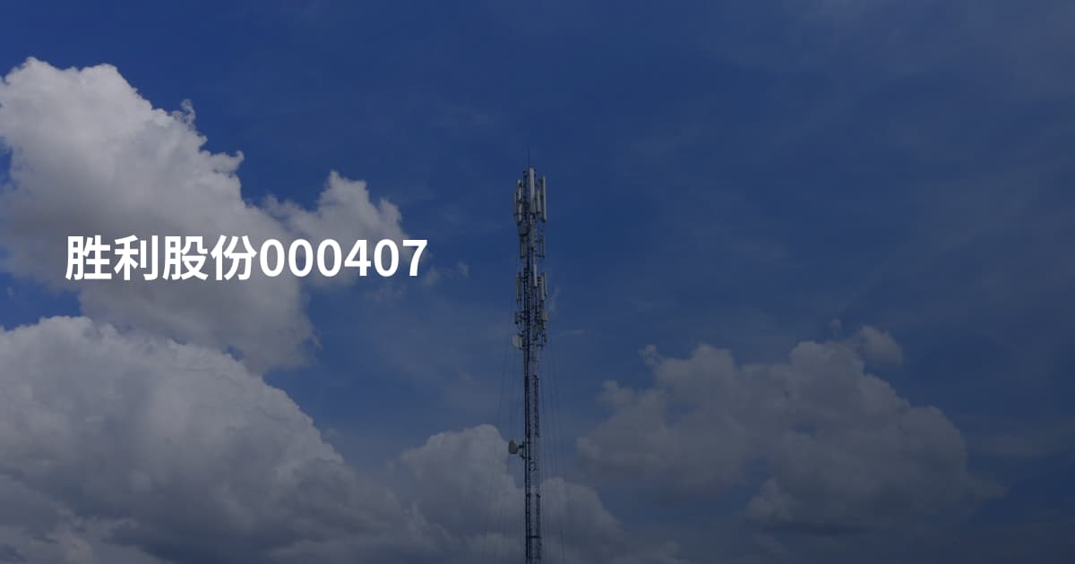胜利股份000407