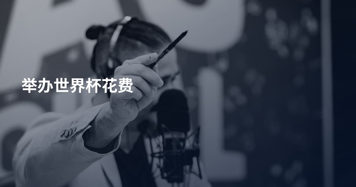 举办世界杯花费