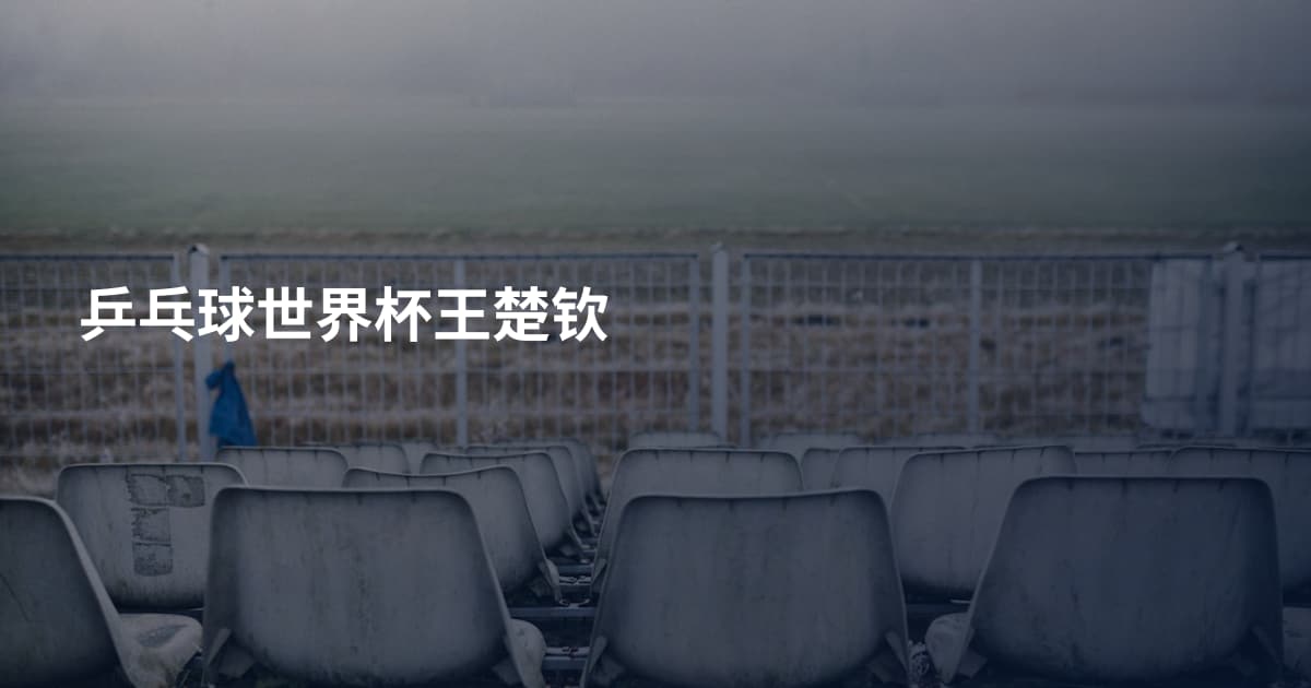 乒乓球世界杯王楚钦