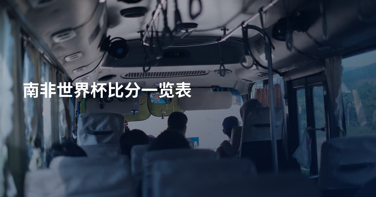 南非世界杯比分一览表