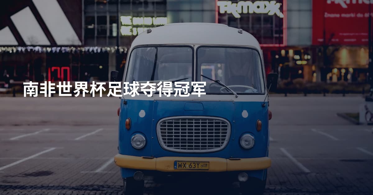 南非世界杯足球夺得冠军