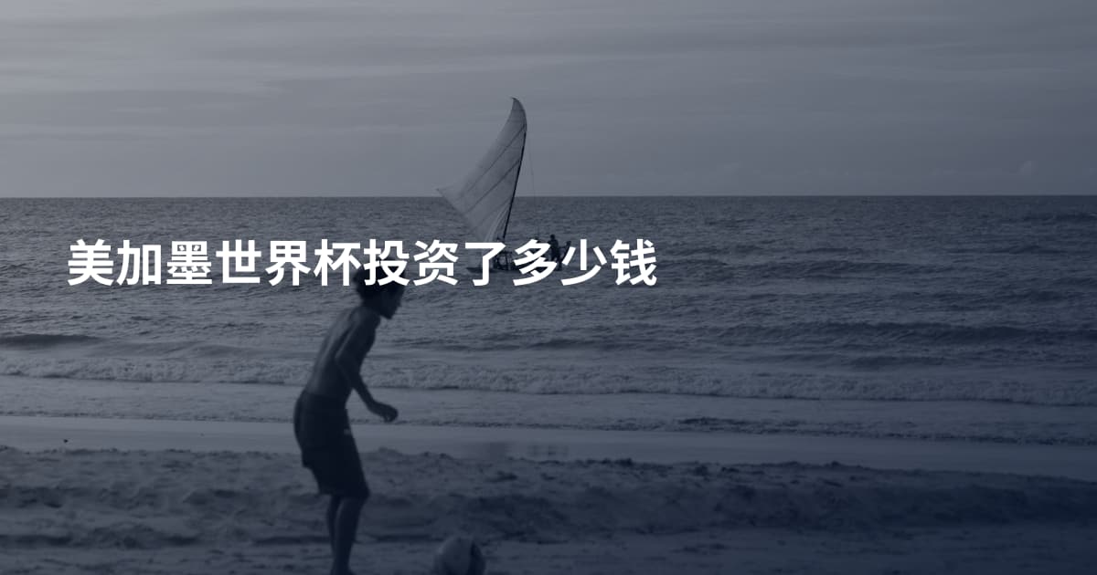 美加墨世界杯投资了多少钱