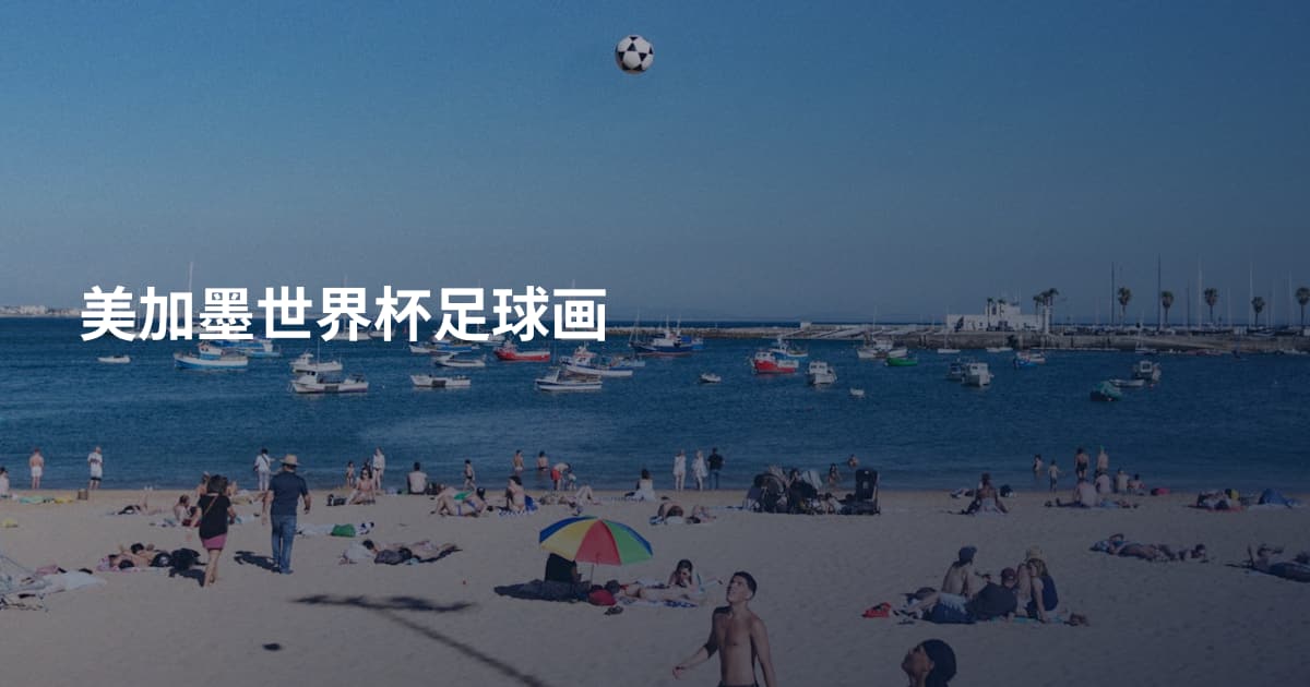 美加墨世界杯足球画