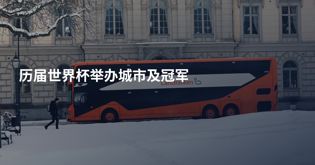 历届世界杯举办城市及冠军