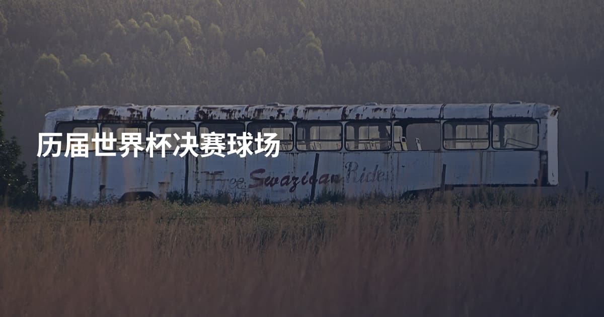 历届世界杯决赛球场