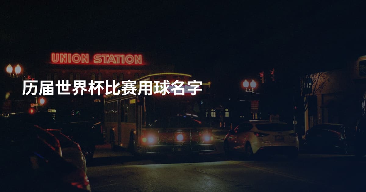 历届世界杯比赛用球名字