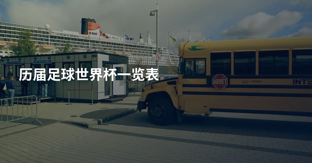 历届足球世界杯一览表