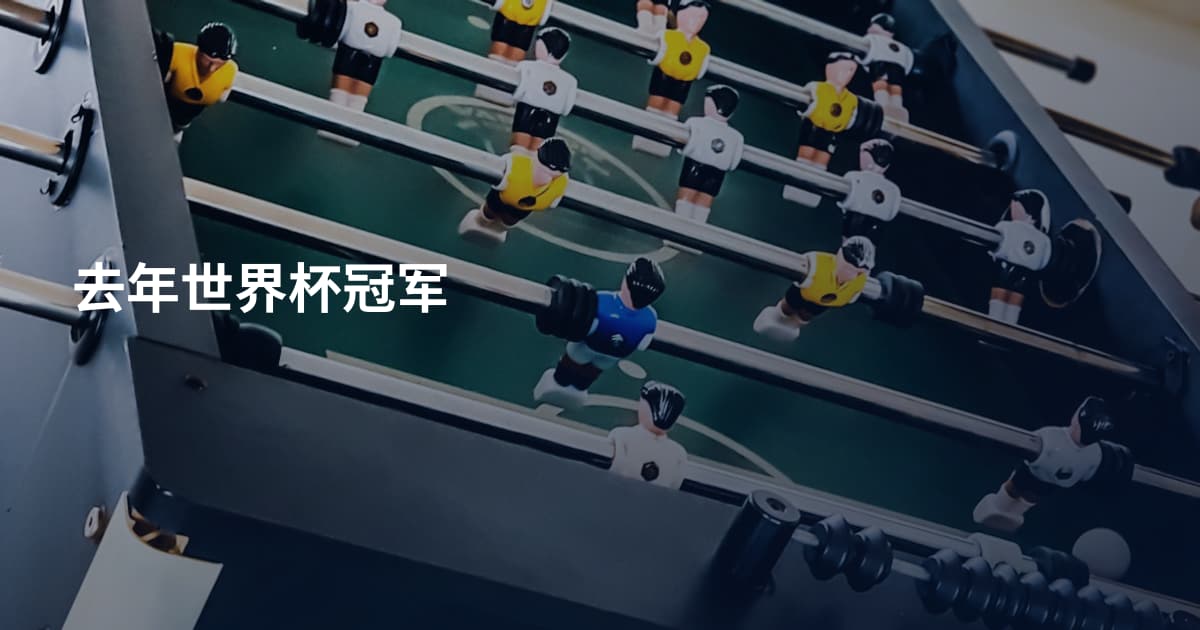 去年世界杯冠军