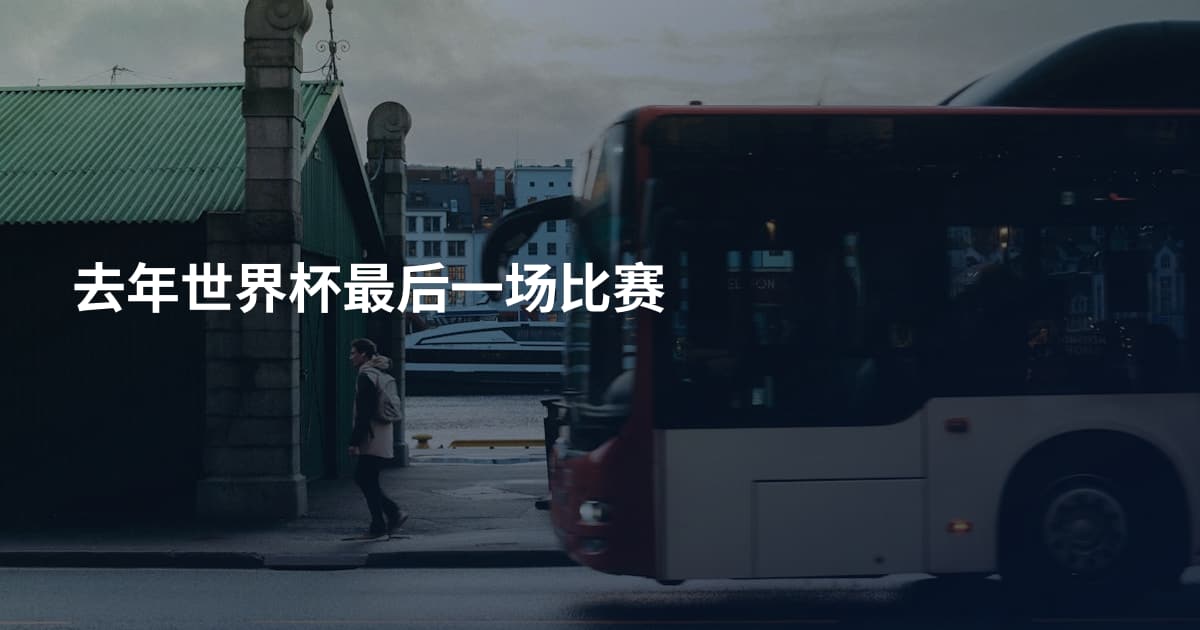 去年世界杯最后一场比赛
