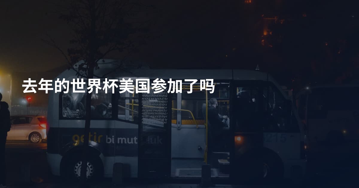 去年的世界杯美国参加了吗