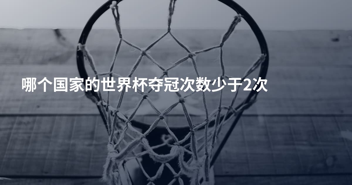 哪个国家的世界杯夺冠次数少于2次