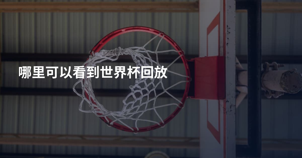 哪里可以看到世界杯回放