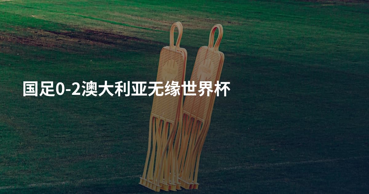 国足0-2澳大利亚无缘世界杯