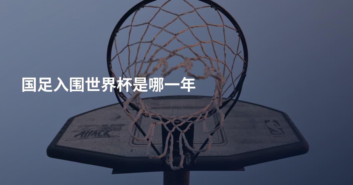 国足入围世界杯是哪一年