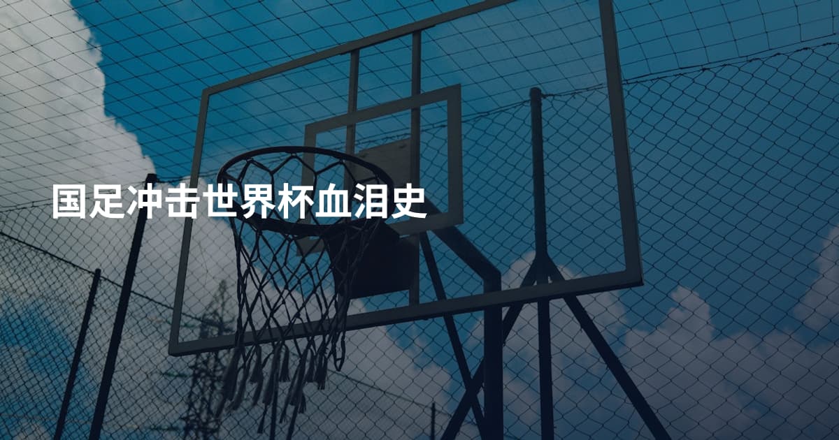 国足冲击世界杯血泪史