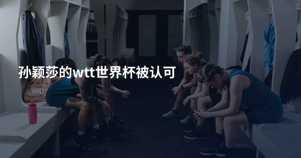 孙颖莎的wtt世界杯被认可