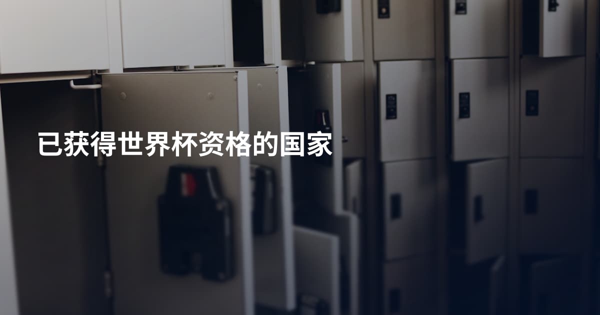 已获得世界杯资格的国家
