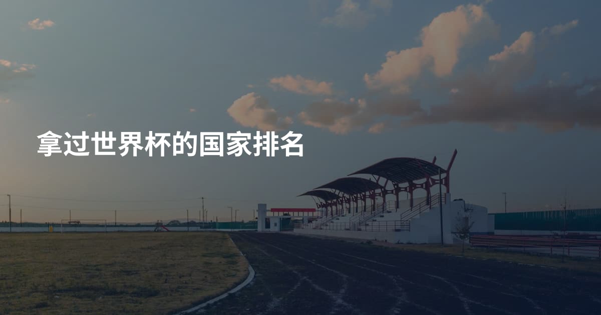 拿过世界杯的国家排名