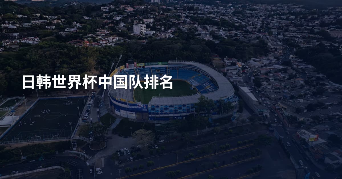 日韩世界杯中国队排名