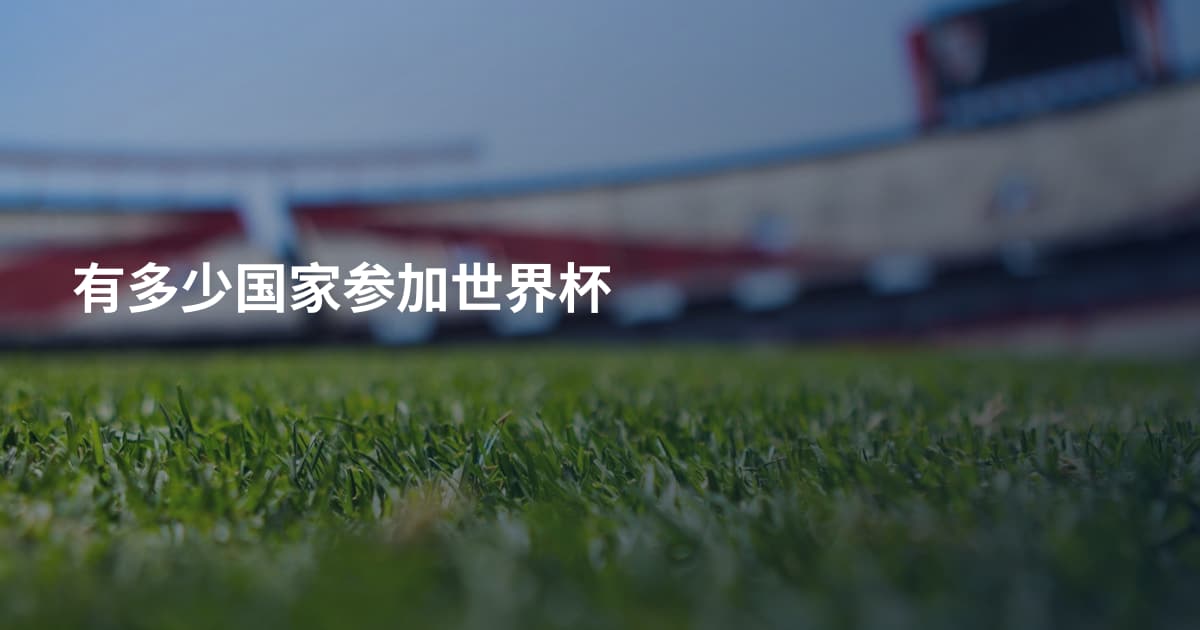 有多少国家参加世界杯