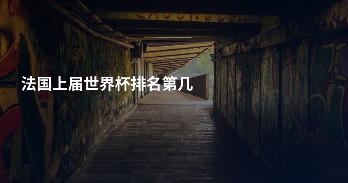 法国上届世界杯排名第几